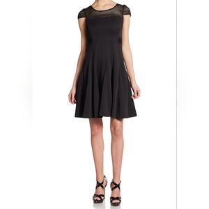 Betsey Johnson Lattice Illusion Skater Dress sz 6